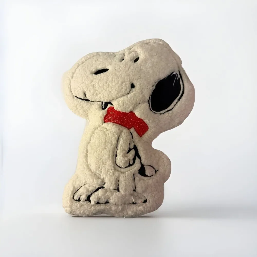 Peanuts Snoopy Sherpa Pillow Red Scarf Limited Edition 16” Target Exclusive New